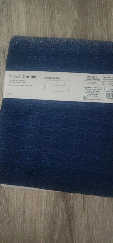 Cortina de Ducha Tinte por Inmersión Azul - Room EssentialsSize 72"x72" Estado Marca... Foto 3 de 3