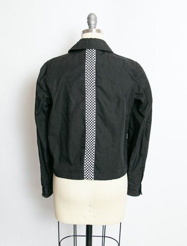 Comme des Garçons, Giacca vintage Comme Des Garçons nera da corsa a righe anni 90 piccola