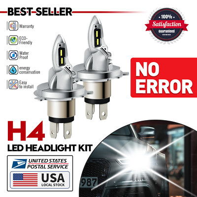 H4 9003 LED Headlight Kit Bulb High Low Beam 20000LM For Kia Spectra 2004-2009