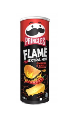 PRINGLES FLAME CHEESE & CHILLI - 180G -  LIMITED EDITION - POTATOE PERFECT CHIPS