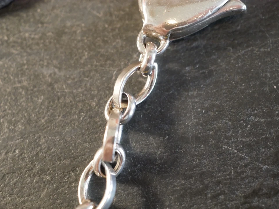 925 Silber Anhänger Schlüsselanhänger Wempe Tempus Fugit Amor Manet Schwer - Bild 3 von 4