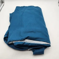 King Bed Skirt DARK TEAL White Cotton Polyester NEW Dust Ruffle Mainstays