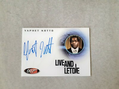 James Bond The Complete Autogrammkarte A51 Yaphet Kotto