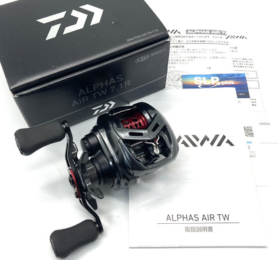 Daiwa 20 ALPHAS AIR TW 7.1R Right Handed Bait Casting Reel with Box ''Near Mint+''