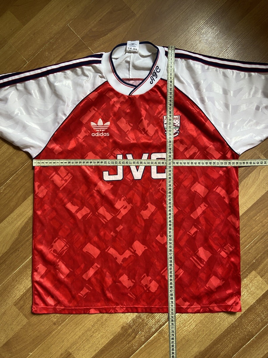 ARSENAL LONDON 1990 1992 HOME FOOTBALL SHIRT SOCCER JERSEY ADIDAS