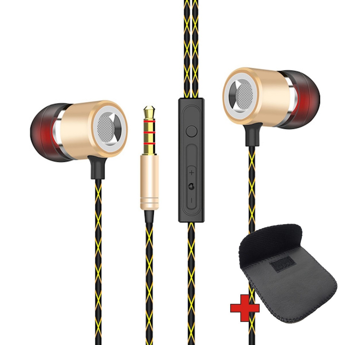 Kwmobile In-Ear Kopfhörer Tasche - In Ear Headphones Schutztasche - Earphones Etui Case Cover