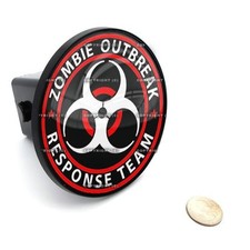 2 Tow Hitch Receiver Cover Insert Plug For Most Truck Suv - Zombie Outbreak