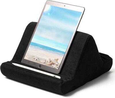 MonerRifi Schwarz Tablet Kissen Ständer - Verstellbar Tragbar Bett Sofa Halter Schwarz