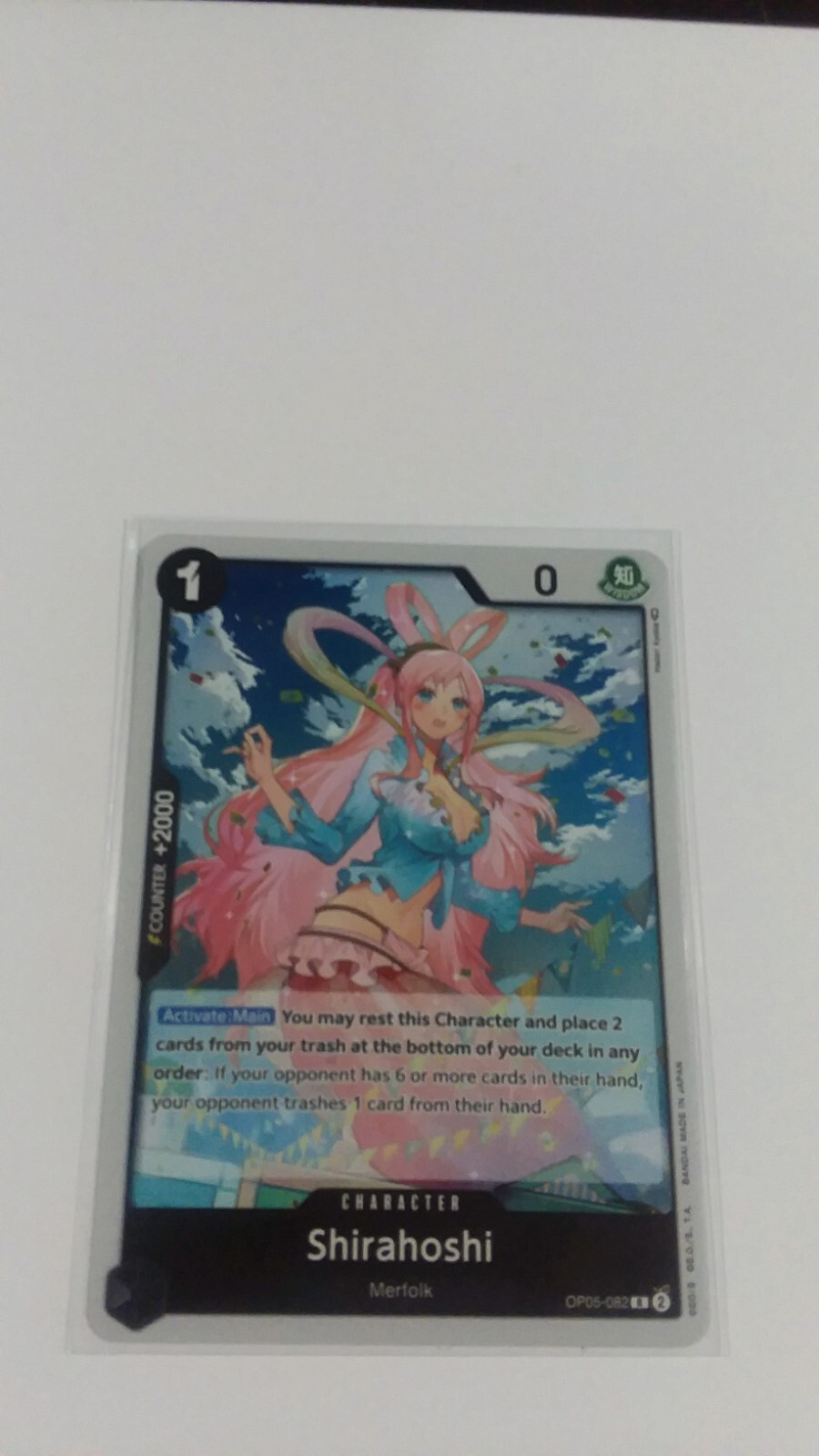 2023 ONE PIECE ENGLISH AWAKENING OF THE NEW ERA SHIRAHOSHI OP05-082 (R) RARE