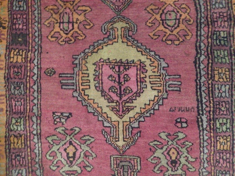 4x8' Pink Antique Caucasian Kazak Rug 71537 - Image 4 of 4