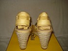 100% AUTHENTIC NEW WOMEN FENDI FF ROAM AKLE STRAP WEDGE SANDALS EU 9/ US 8.5 — photo 8