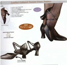 Angelo Luzio Rita Ballroom 105A Black Suede Sole Ladies sizes leather