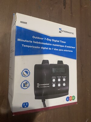 Intermatic HB880R 15-Amp Outdoor Digital Timer for Control of Lights, Decorat...