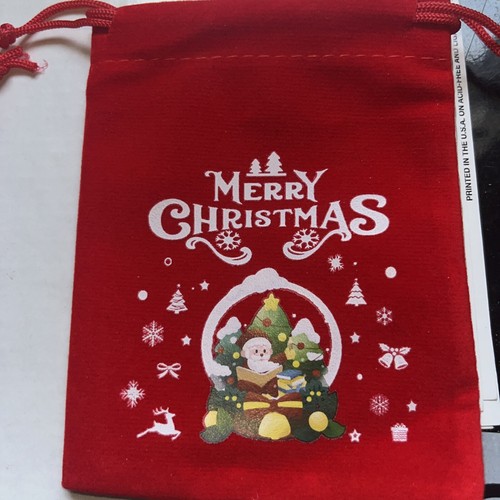 6 P.C. Christmas Velvet Gift Bag Drawstring Pouch Xmas Red Bags Factory Direct - 第 1/7 張圖片