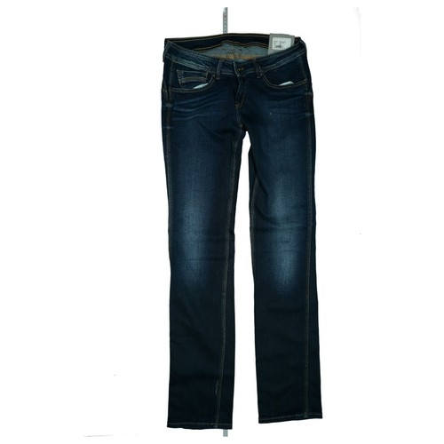 Pepe Jeans Ruby Straight Leg Low Waist Stretch Trousers W32 L34 Used Dark  Blue | eBay