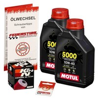 Honda Xl 350 R (ND03) 85-87, Motul 10W40 ÖL + K&N ÖLfilter, MotoröL Set