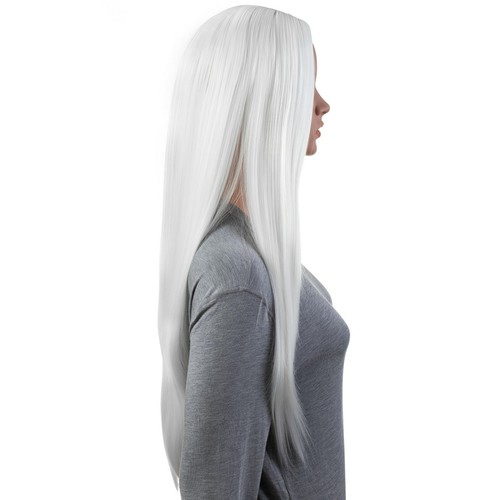 Peluca cosplay Onedor recta 31 pulgadas de largo cabello sintético mujer cabeza completa - Imagen 19 de 83