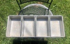 Teglia da forno commerciale 4 pagnotte qualità industriale quattro -5”x 9”x 2,5” spedizione piatta