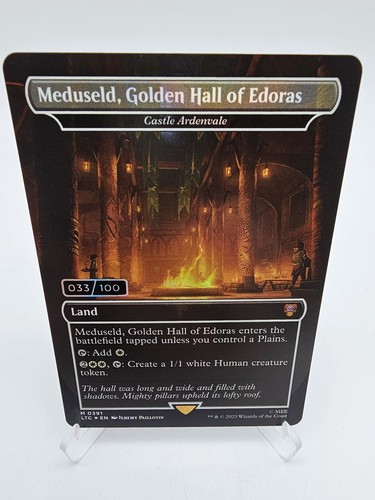 MTG LOTR Meduseld Golden Hall of Edoras Castle Ardenvale Serial Numbered 033/100