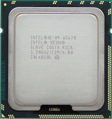 Intel Xeon W3670 3.2GHz 12MB 6-Cores Socket 1366 LGA1366 CPU Processor SLBVE