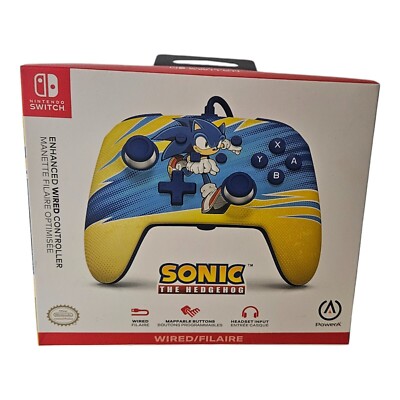 Nintendo Switch Enhanced Wired Controller  - Sonic The Hedgehog Edition