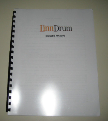 Linn Drum User Manual LM2 Drum Machine LM-2 and LM1 LM 1