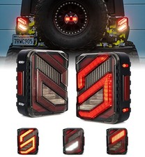 Led Tail Lights Clear Lens Brake Turn Signal For 2007-2018 Jeep Wrangler Jk Jku
