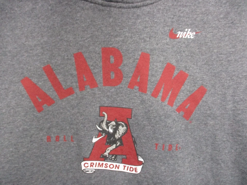 Vintage Nike Alabama Crimson Tide Football Sweatshirt Medium Gray - Image 2 of 4
