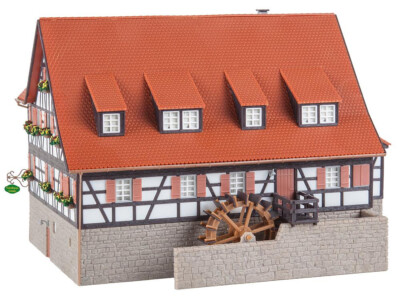 FALLER 191771 Gasthaus Linde mit Wasserrad Wassermühle 195x152x141mm NEU OV 1:87