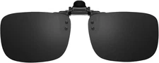 Polarized Clip-On Sunglasses over Prescription Glasses Anti-Glare UV Protection 