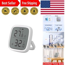 Zigbee Indoor Temperature Humidity Sensor, LCD Zigbee Thermometer Hygrometer,...