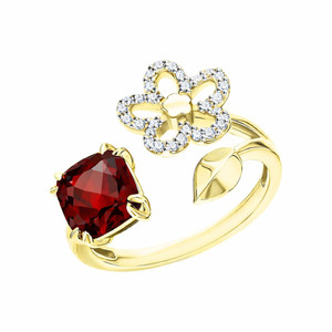 Authentic 925 Sterling Silver Multi Gemstone Moissanite Ring | Choose Your Gemstone