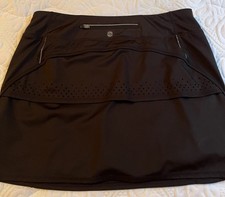 Tangerine black athletic activewear skort size L