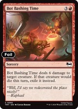 Bot Bashing Time - Foil - Teenage Mutant Ninja Turtles TMT 85 NM Magic C TCG MTG