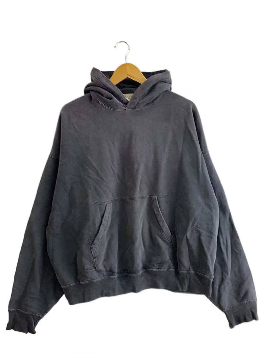 REMI RELIEF Hoodie, Medium, Cotton, Gray, Solid Color, Vintage Finish