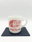 Vintage 70s Peterson State Bank Advertising Milk Glass Mug Peterson Iowa