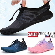 New Men's Water Sports Beach Barefoot Rubber Quick Dry Aqua Sock Slip On Shoes