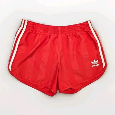 Short femme ADIDAS Sprinter brillant S rouge sport vintage football loisirs rétro - Photo 1/4