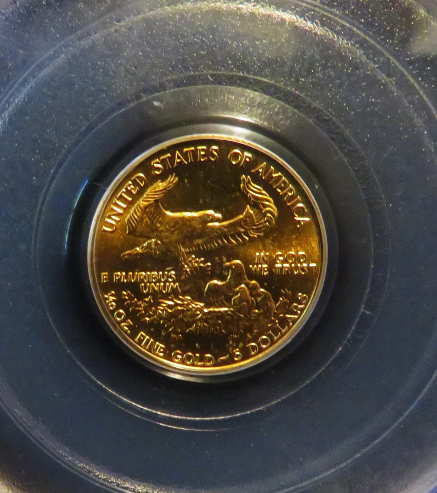 1989-P GOLD Eagle $5 1/10oz. PCGS MS69 - Image 4 of 4