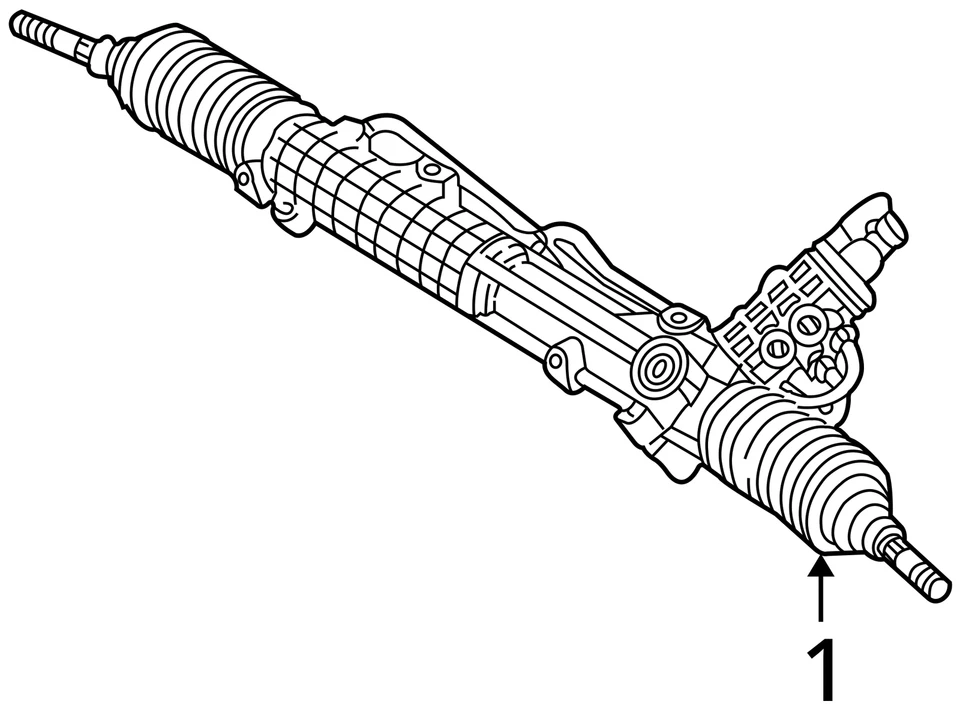 Steering Gear/Rack Power Rack And Pinion Convertible Fits 02-06 BMW 330i 2542522 Foto 4 de 4