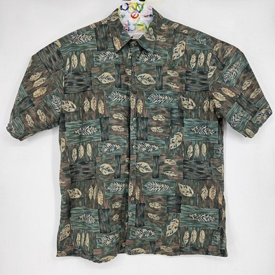 Tori Richard Shirt Mens XL Honolulu Hawaiian Button Up Reverse Print USA