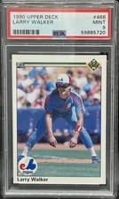 1990 Upper Deck Larry Walker PSA 9 MINT RC rookie HOF #466