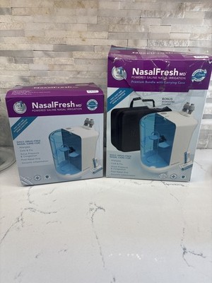 NasalFresh MD Powered Saline Nasal Irrigation System USB Rechargeable