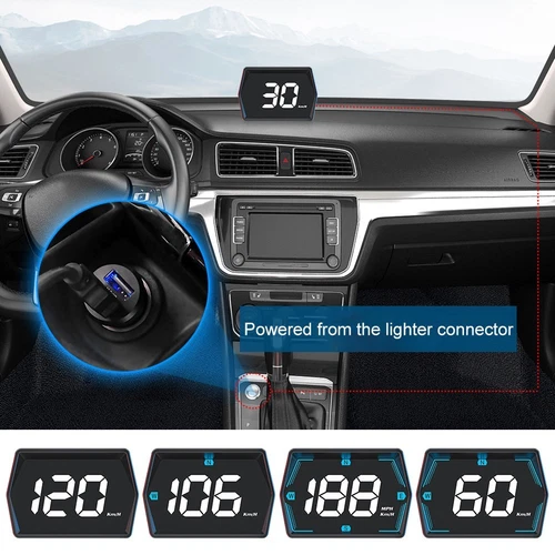 HUD Affichage Tête Haut Capteur de Lumière Intégré Compact Neuf Haute Qualit