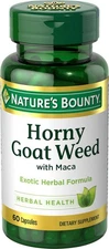 Horny Goat Weed with Maca, Herbal Health Supplement, 60 Capsules