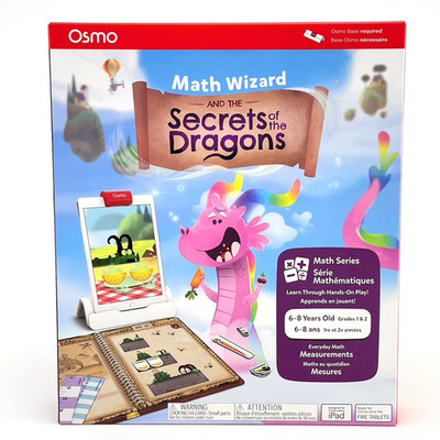Osmo Math Wizard & The Secrets Of The Dragons - iPad/Fire Tablet Ages 6-8 - READ