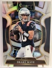2025 Panini Select NFL - Drake Maye Silver Prizm Concourse #80 Patriots
