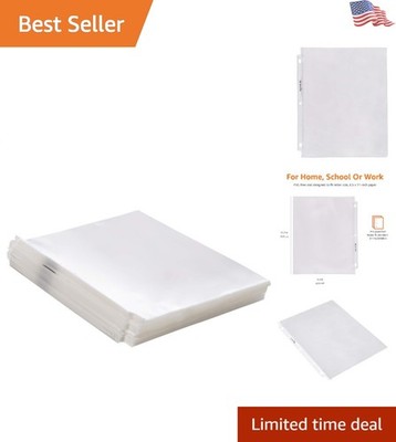 PVC-Free Polypropylene Sheet Protectors for 3 Ring Binder - 200 Pack