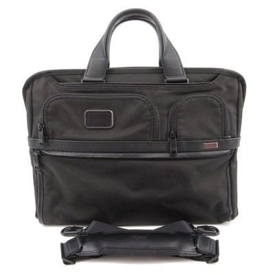 Tumi Alpha 3 Businesstasche 15'' Laptop schwarz NYLON gebraucht kompakt 30-250...