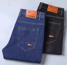 New Men Light Luxury Stretch Slim Fit Pants Comfortable Soft Business Fashion St